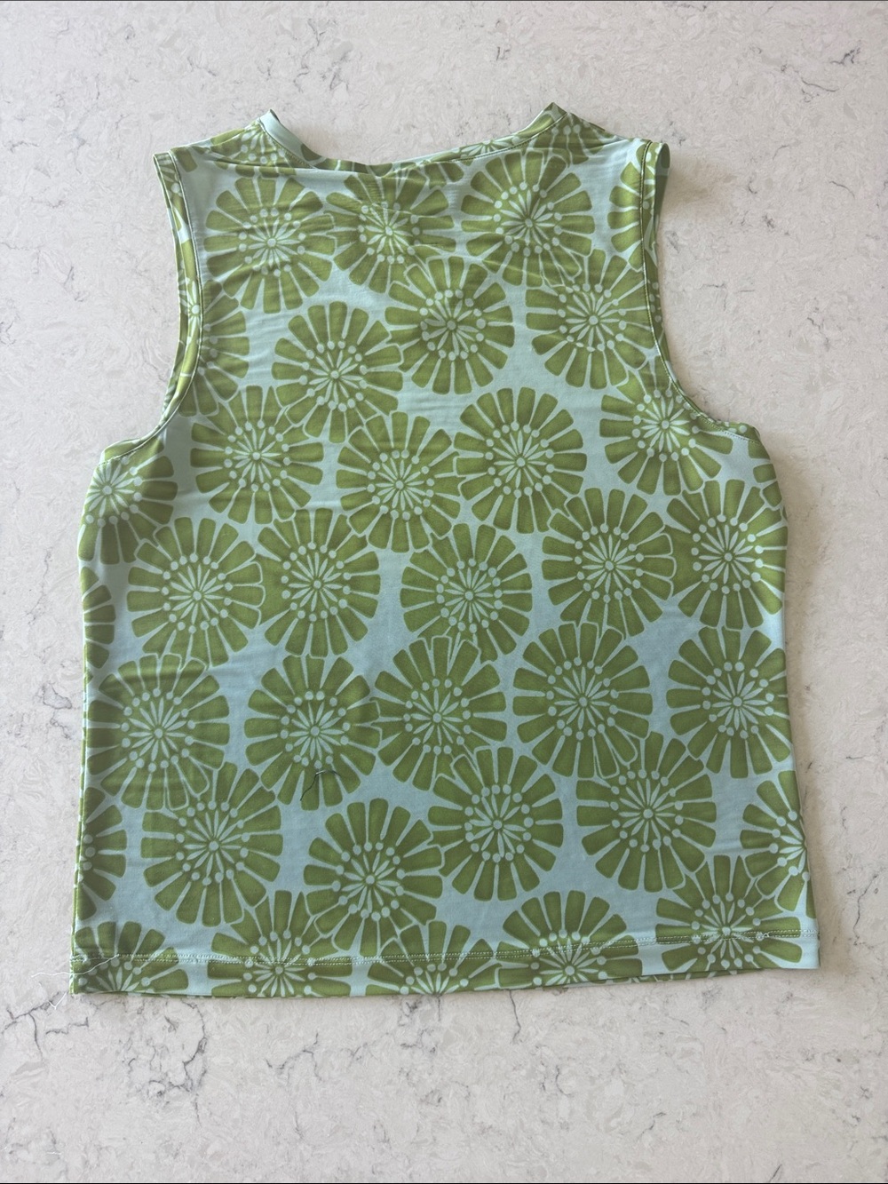 Athleta Green Floral Sleeveless Tank size L - Picture 7 of 8